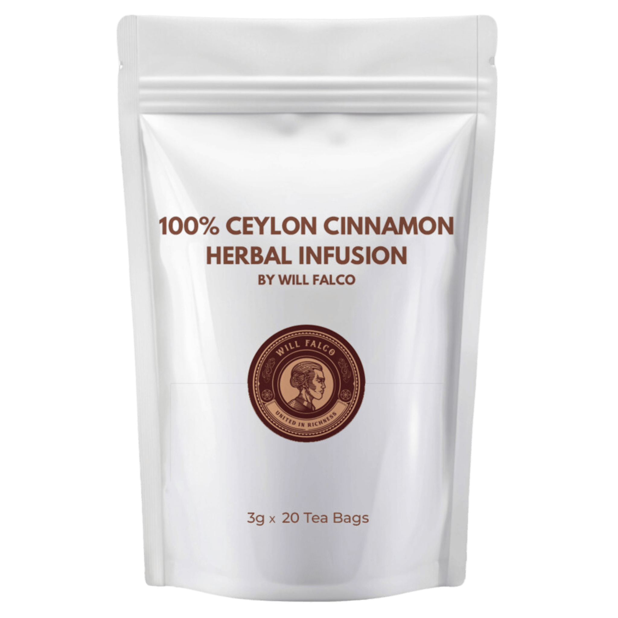 80% Ceylon Cinnamon + 20% Ceylon Black Tea Herbal Infusion - Will Falco